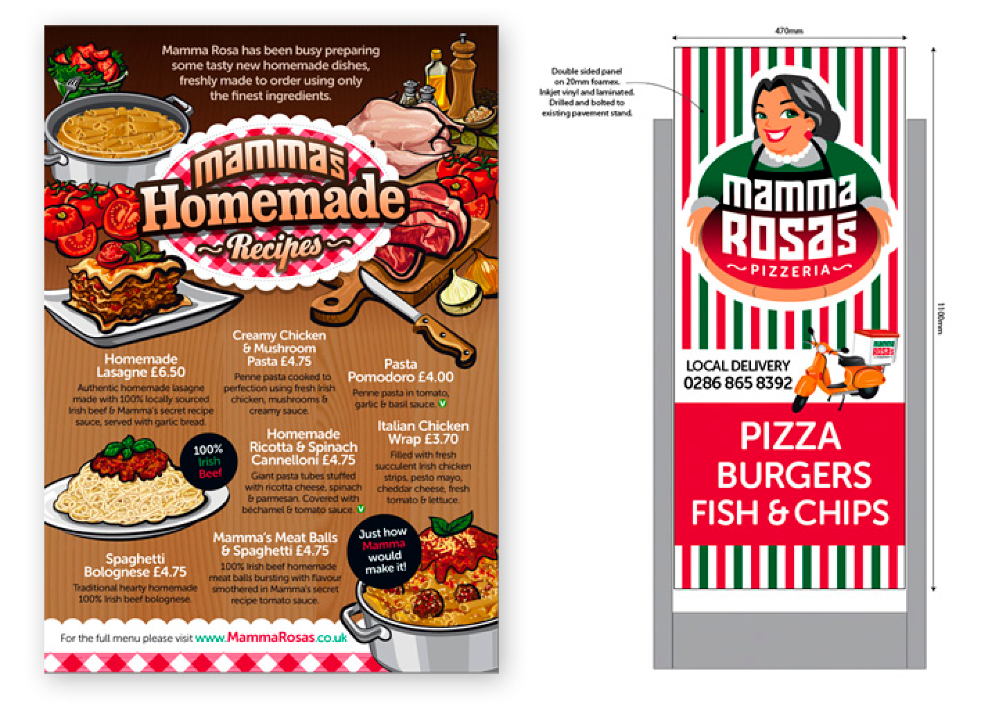 Mamma Rosa's Pizzeria Portfolio Detail 7