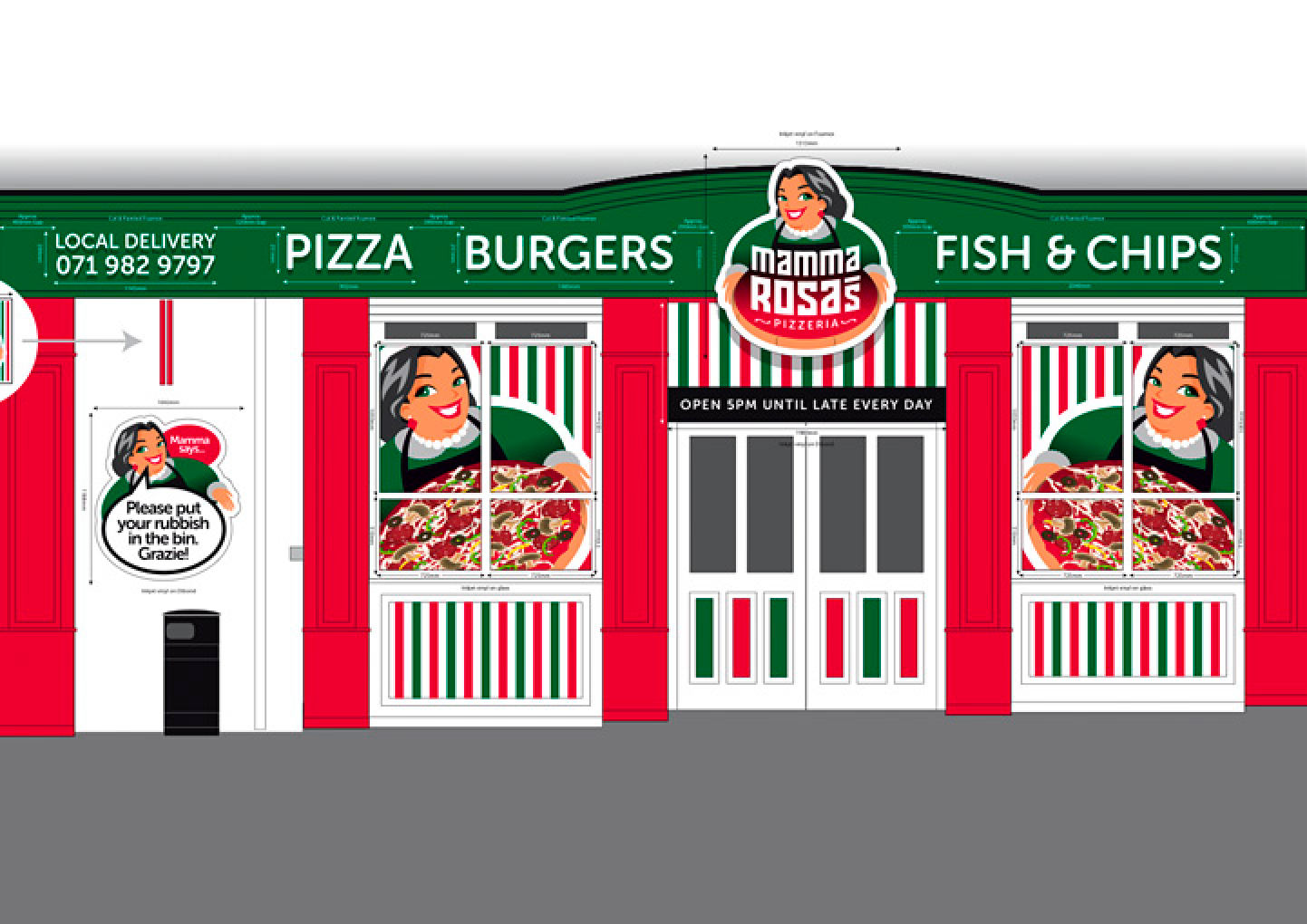Mamma Rosa's Pizzeria Portfolio Detail 8