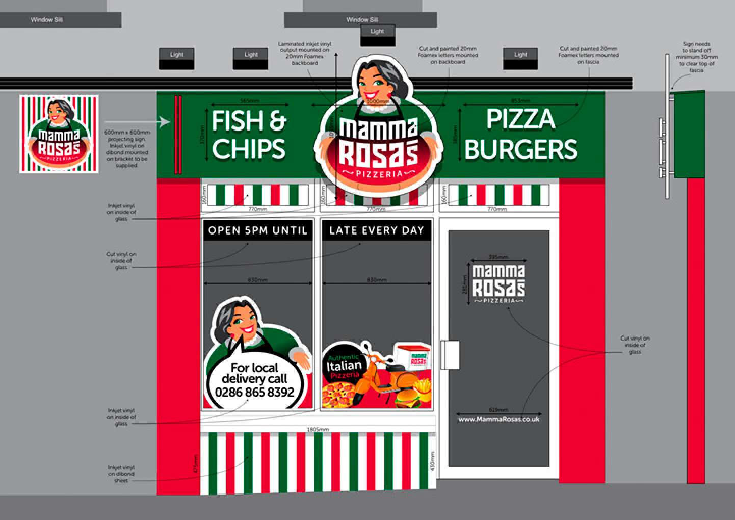 Mamma Rosa's Pizzeria Portfolio Detail 9