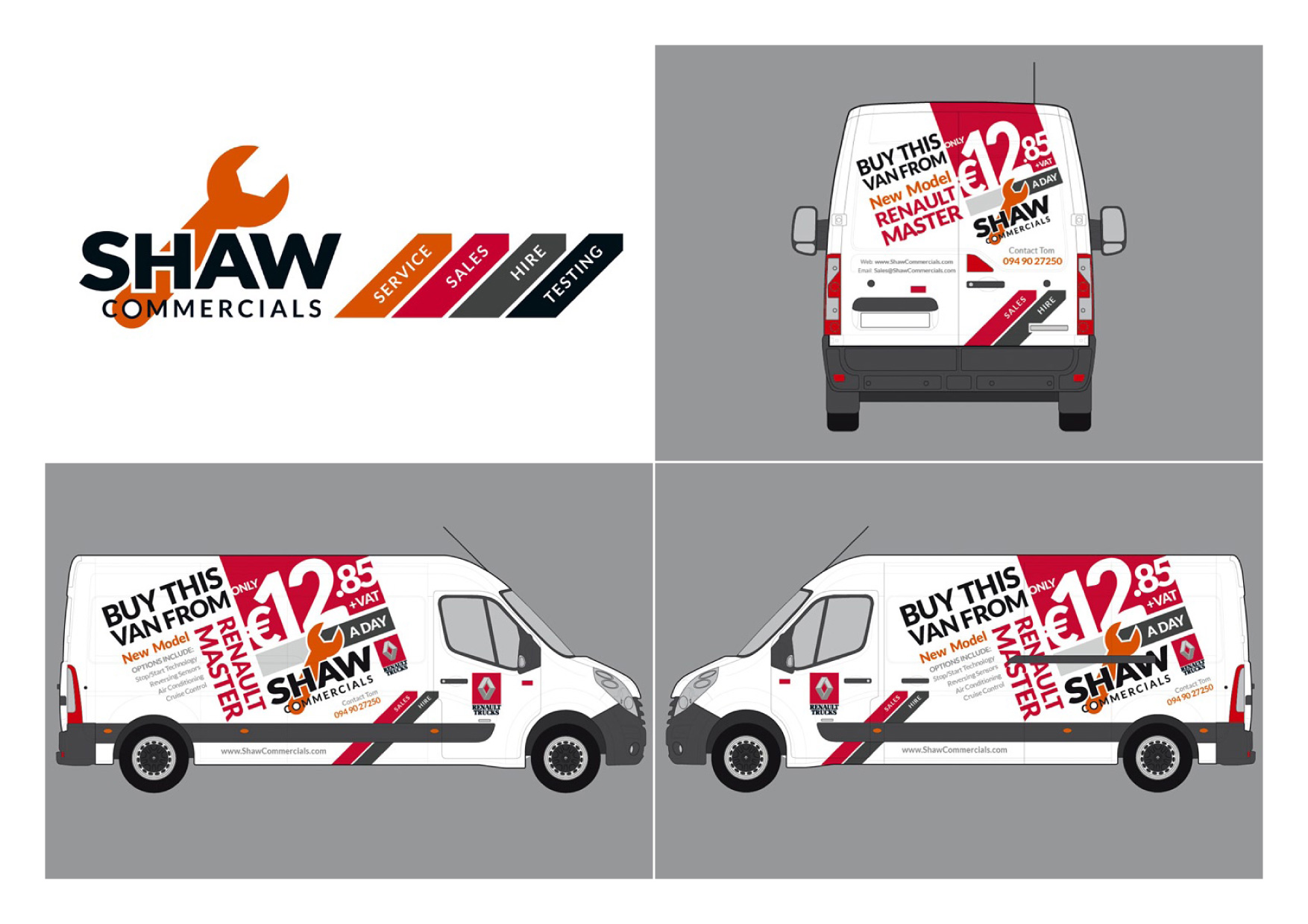 Shaw Commercials Portfolio Sheet
