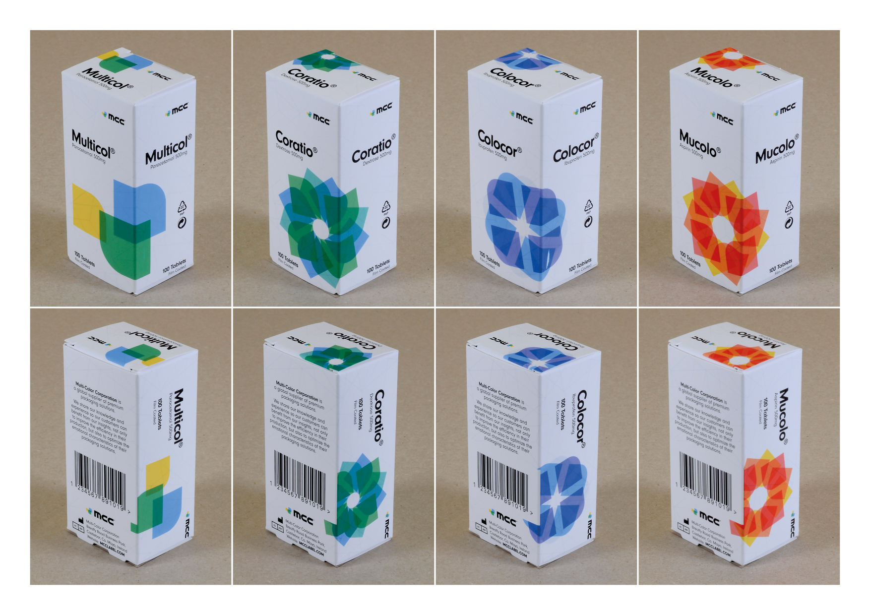 Pharma Carton Dummy Samples Portfolio Sheet