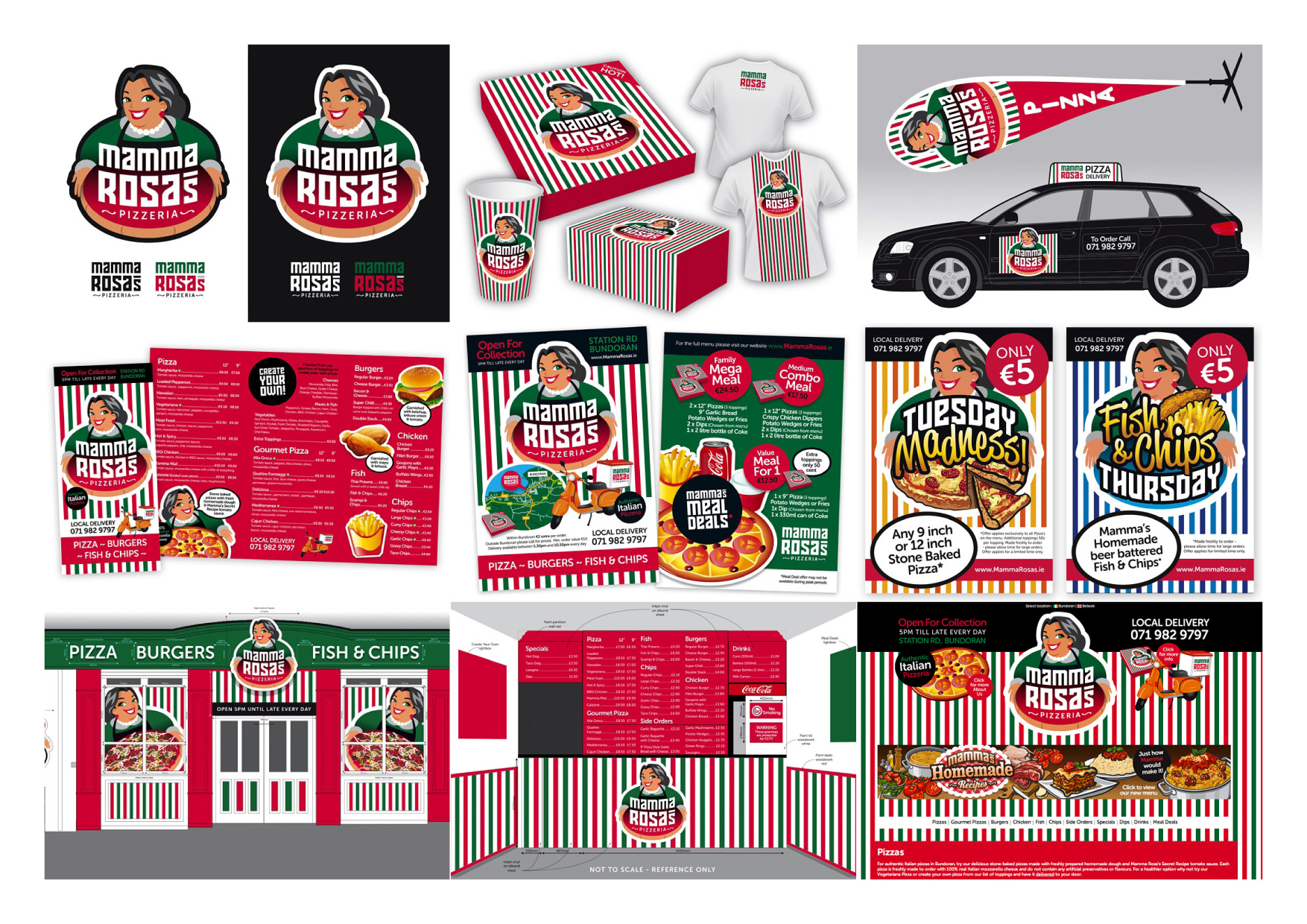 Mamma Rosa's Pizzeria Portfolio Sheet