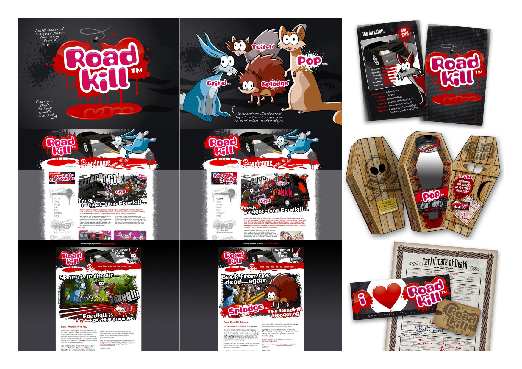 Roadkill Toys Portfolio Sheet