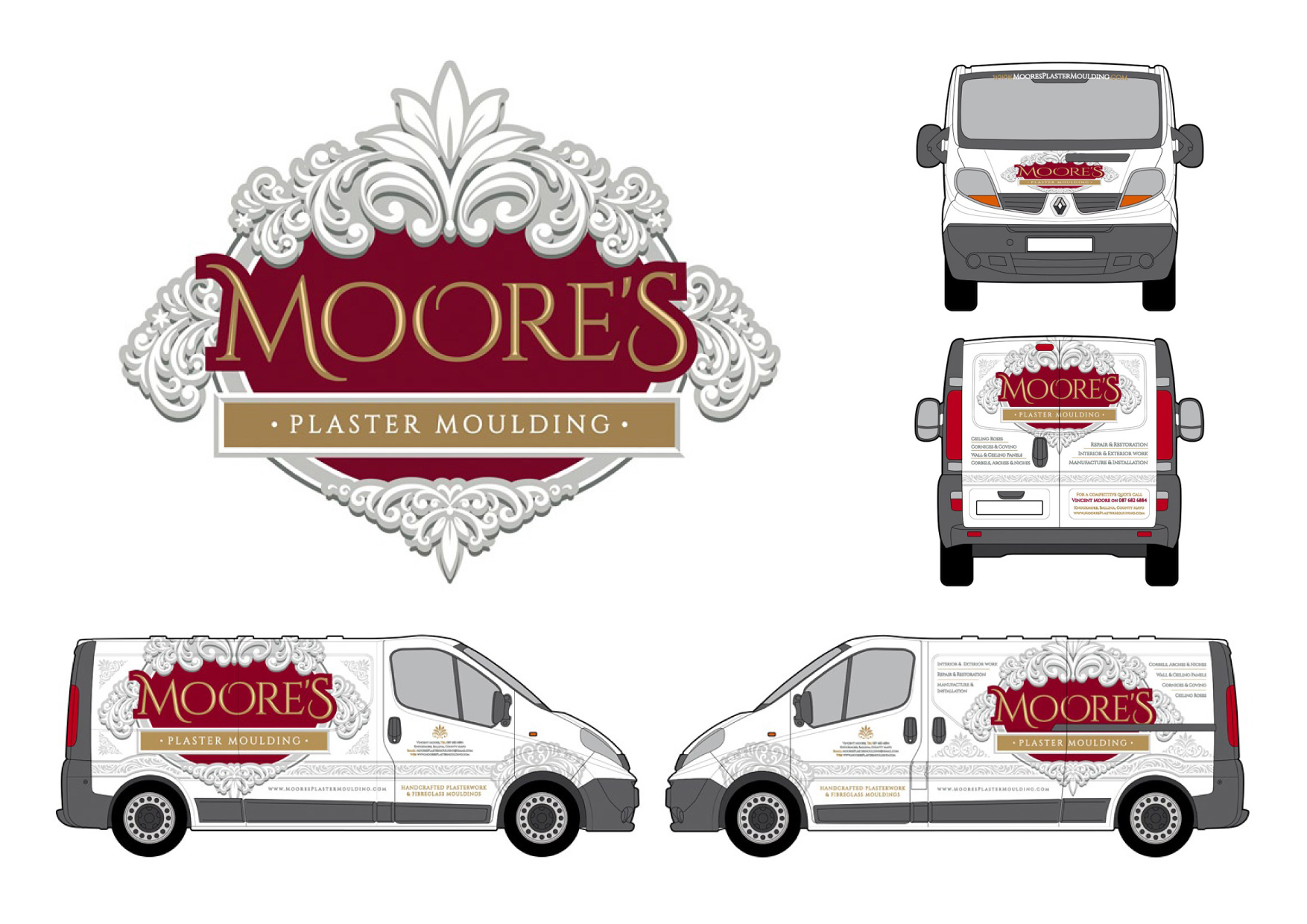 Moore's Plaster Moulding Portfolio Sheet