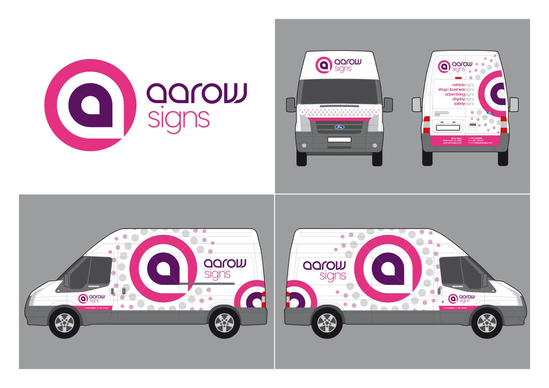 Aarow Signs Portfolio Sheet